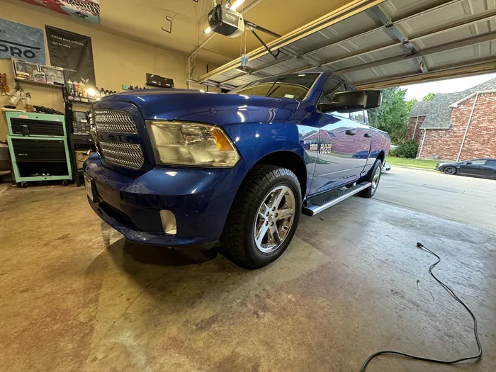 Blue Ram 1500 exterior detail